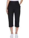 Alfred Dunner Petite Classics Capri Pull-on Pants In Black