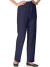Alfred Dunner Classics Pull-on Straight-leg Pants In Petite And Petite Short In Blue