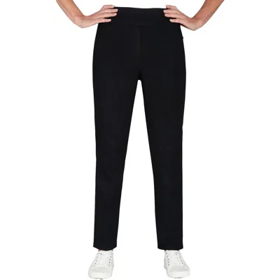 ALFRED DUNNER PETITES WOMENS MID-RISE MODERN FIT STRAIGHT LEG JEANS