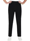 Alfred Dunner Plus Size Super Stretch Mid-rise Average Length Denim Pants In Black