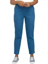 Alfred Dunner Women's Missy Classics Short Mid-rise Pull On Straight Leg Denim Pants In Blue