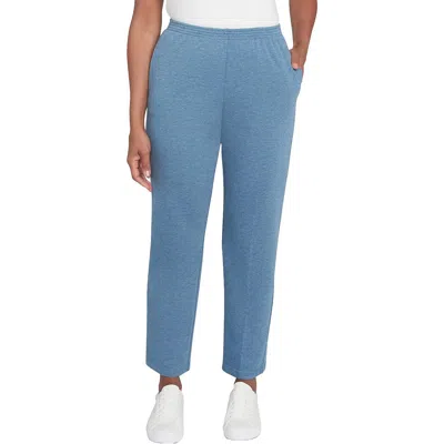 Alfred Dunner Petites Womens Pocket Polyester Straight Leg Pants In Multi