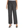 Alfred Dunner Petites Womens Comfort Waist Pull On Straight Leg Pants In Gray