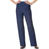 Alfred Dunner Classics Denim Pull-on Straight-leg Pants In Multi