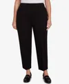 Alfred Dunner Plus Size Barcelona Stretch Ponte Knit Short Length Pant In Black