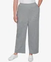Alfred Dunner Plus Size Brushed Heather Pull-on Pants In Gray