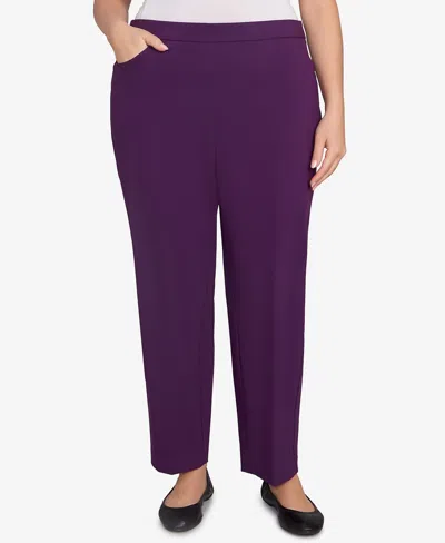 Alfred Dunner Plus Size Classic Allure Fitted Stretch Short Length Pants