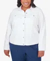 ALFRED DUNNER PLUS SIZE CLASSIC FIT DENIM JACKET