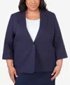 ALFRED DUNNER PLUS SIZE CLASSIC FIT BLAZER JACKET