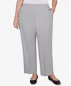 Alfred Dunner Plus Size Estate Of Mind Estate Pull-on Short Length Pants In Dove Gray
