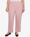 Alfred Dunner Plus Size Estate Of Mind Estate Pull-on Average Length Pants In Pink