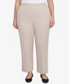 Alfred Dunner Plus Size St.moritz Corduroy Regular Fit Short Length Pants In Linen