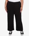 Alfred Dunner Plus Size Lake Champlain Ribbed Knit Ankle Pants In Black
