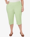 ALFRED DUNNER PLUS SIZE MIAMI BEACH MIAMI CLAMDIGGER PULL-ON PANTS