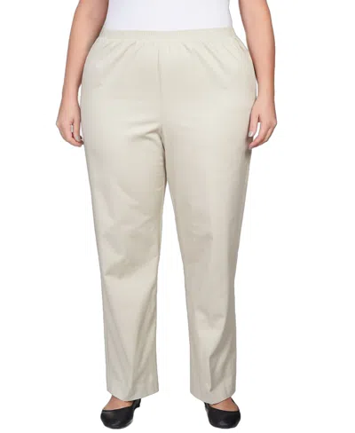 Alfred Dunner Plus Size Mid-rise Casual Pants