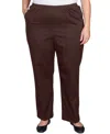 Alfred Dunner Plus Size Mid-rise Straight Leg Short Length Casual Pants