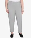 Alfred Dunner Plus Size Stockbridge Modern Millennium Average Length Pant In Gray