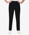 Alfred Dunner Plus Size Super Stretch Mid-rise Average Length Denim Pants In Black