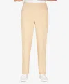 Alfred Dunner Plus Size Super Stretch Mid-rise Average Length Denim Pants In Neutral