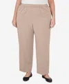 ALFRED DUNNER PLUS SIZE TUSCAN SUNSET TWILL SHORT LENGTH PANT