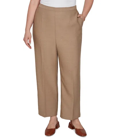 Alfred Dunner Plus Size Union Square Neutral Woven Short-length Pants