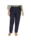 Alfred Dunner Plus Size Classic Allure Tummy Control Pull-on Pants In Black