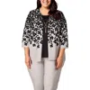 Alfred Dunner Plus Womens Printed Polyester Blouse