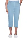 Alfred Dunner Petite Classics Pull-on Capri Pants In Multi