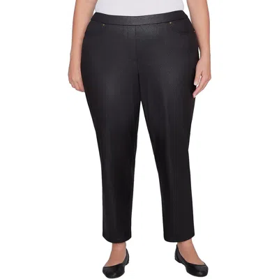 Alfred Dunner Plus Womens Stretch Polyester Skinny Pants