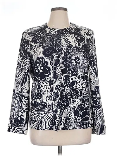 Pre-owned Alfred Dunner Pullover Sweater In Blue