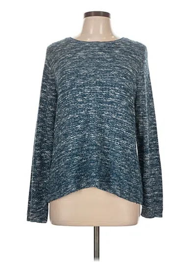 Pre-owned Alfred Dunner Pullover Sweater In Blue