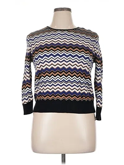 Pre-owned Alfred Dunner Pullover Sweater In Blue