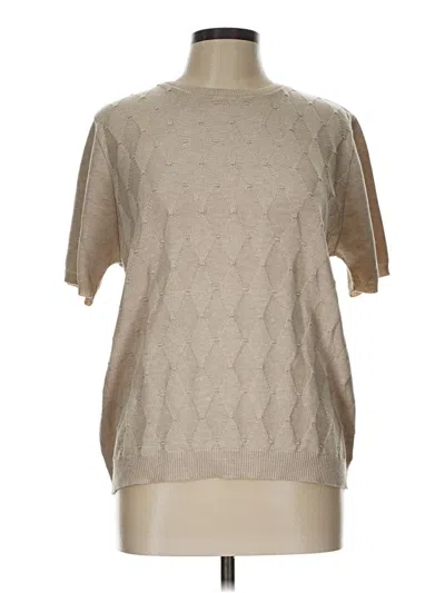 Pre-owned Alfred Dunner Pullover Sweater In Brown