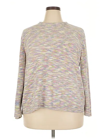 Pre-owned Alfred Dunner Pullover Sweater In Gray