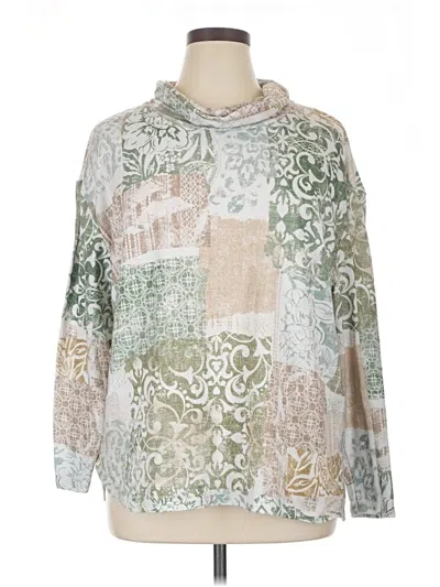 Pre-owned Alfred Dunner Pullover Sweater In Green