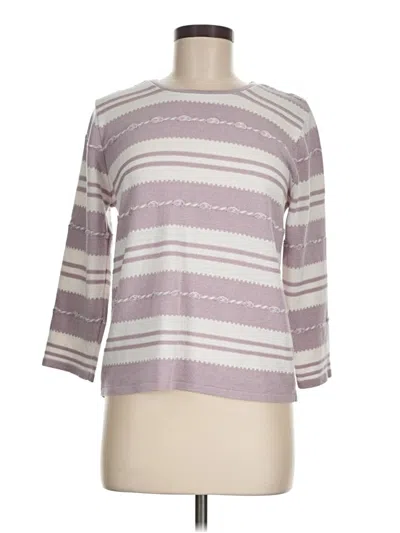 Pre-owned Alfred Dunner Pullover Sweater In Purple