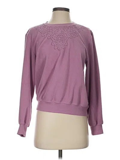 Pre-owned Alfred Dunner Pullover Sweater In Purple