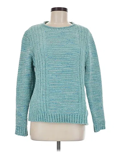 Pre-owned Alfred Dunner Pullover Sweater In Teal