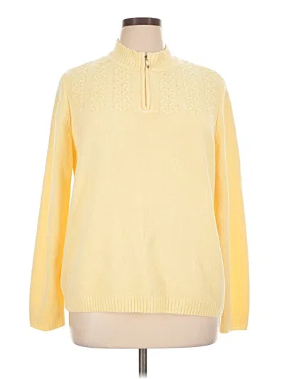 Pre-owned Alfred Dunner Pullover Sweater In Yellow