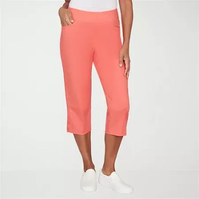 Alfred Dunner Resort Living Womens Straight Capri Pant In Multi