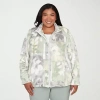 Alfred Dunner Plus Size Stockbridge Leaf Patchwork Cozy Knit Jacket In Neutral