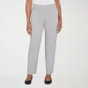 Alfred Dunner Stockbridge Modern Millennium Average Length Pant In Gray