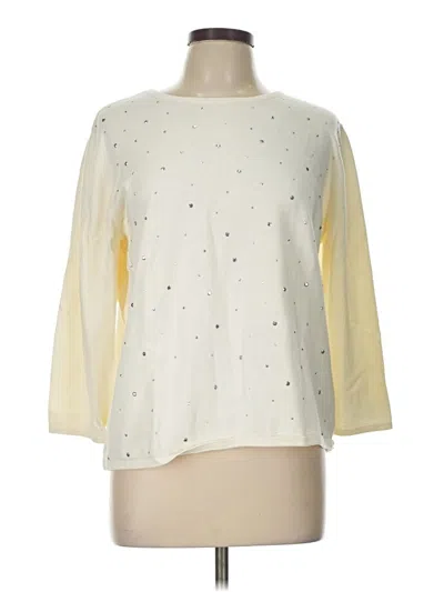 Pre-owned Alfred Dunner Sweatshirt In Yellow