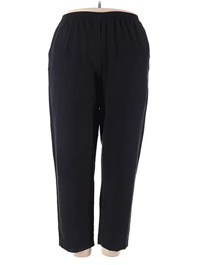 Pre-owned Alfred Dunner Track Pants In Black