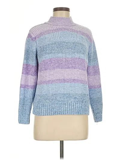 Pre-owned Alfred Dunner Turtleneck Sweater In Blue