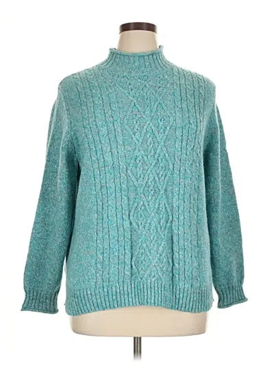 Pre-owned Alfred Dunner Turtleneck Sweater In Blue