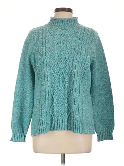 Pre-owned Alfred Dunner Turtleneck Sweater In Blue