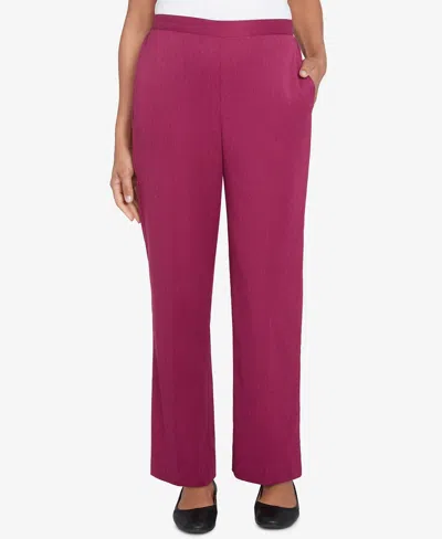 Alfred Dunner Petite Wine Country Classic Slant Pocket Medium Length Pants