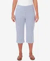 ALFRED DUNNER WOMEN'S ALL AMERICAN STRIPED CLAM DIGGER CAPRI PANTS