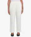 ALFRED DUNNER WOMEN'S CLASSIC ACCORD ELASTIC WAIST MEDIUM LENGTH PANTS